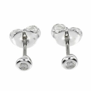 TIFFANY & CO. Silver Diamond Earrings